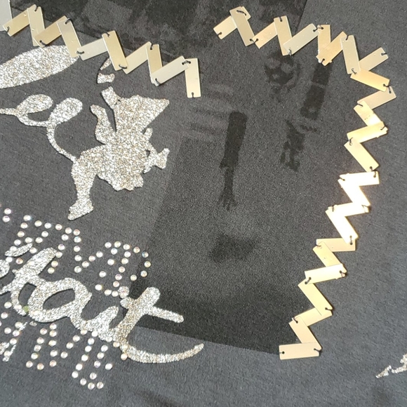 Amelia Austin size M/L gray glittery tunic - Picture 10 of 13